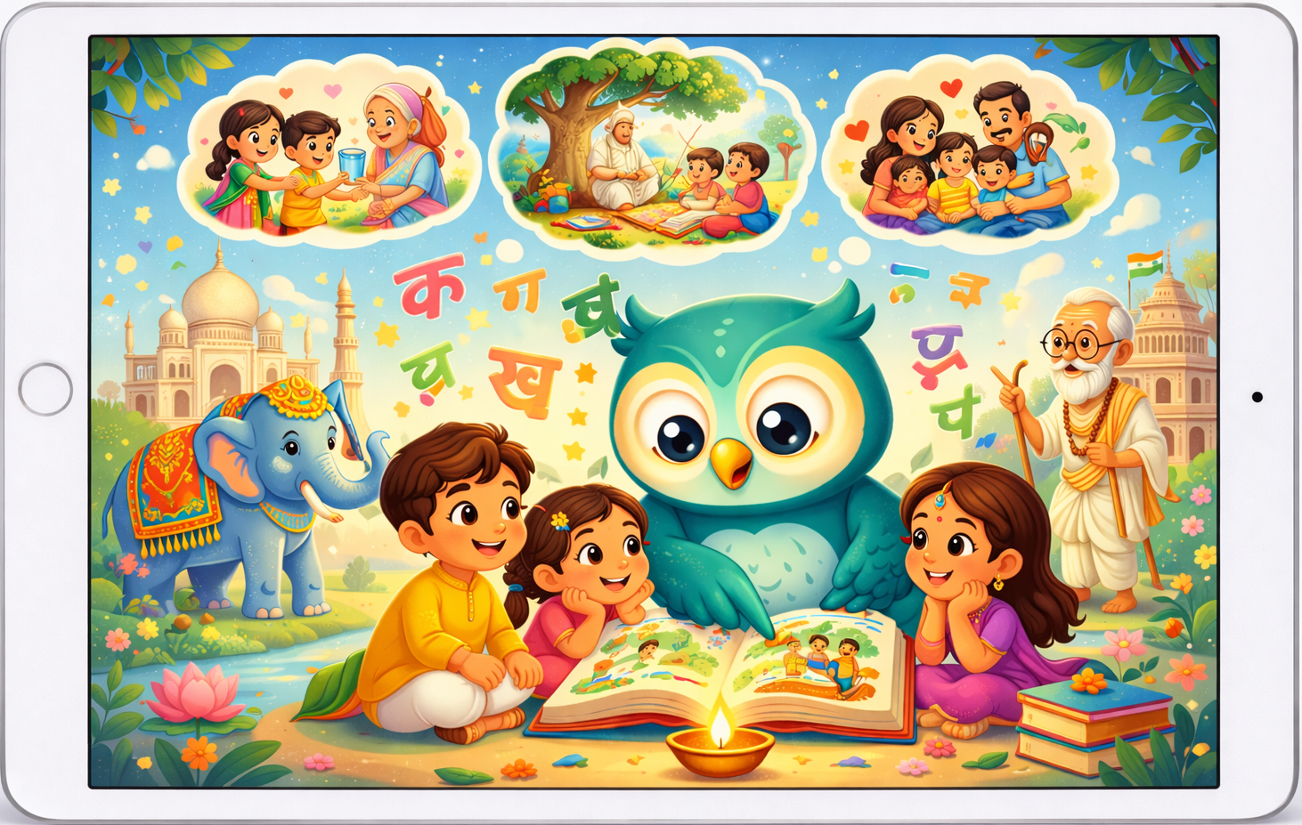 Hindi with evolved owl
